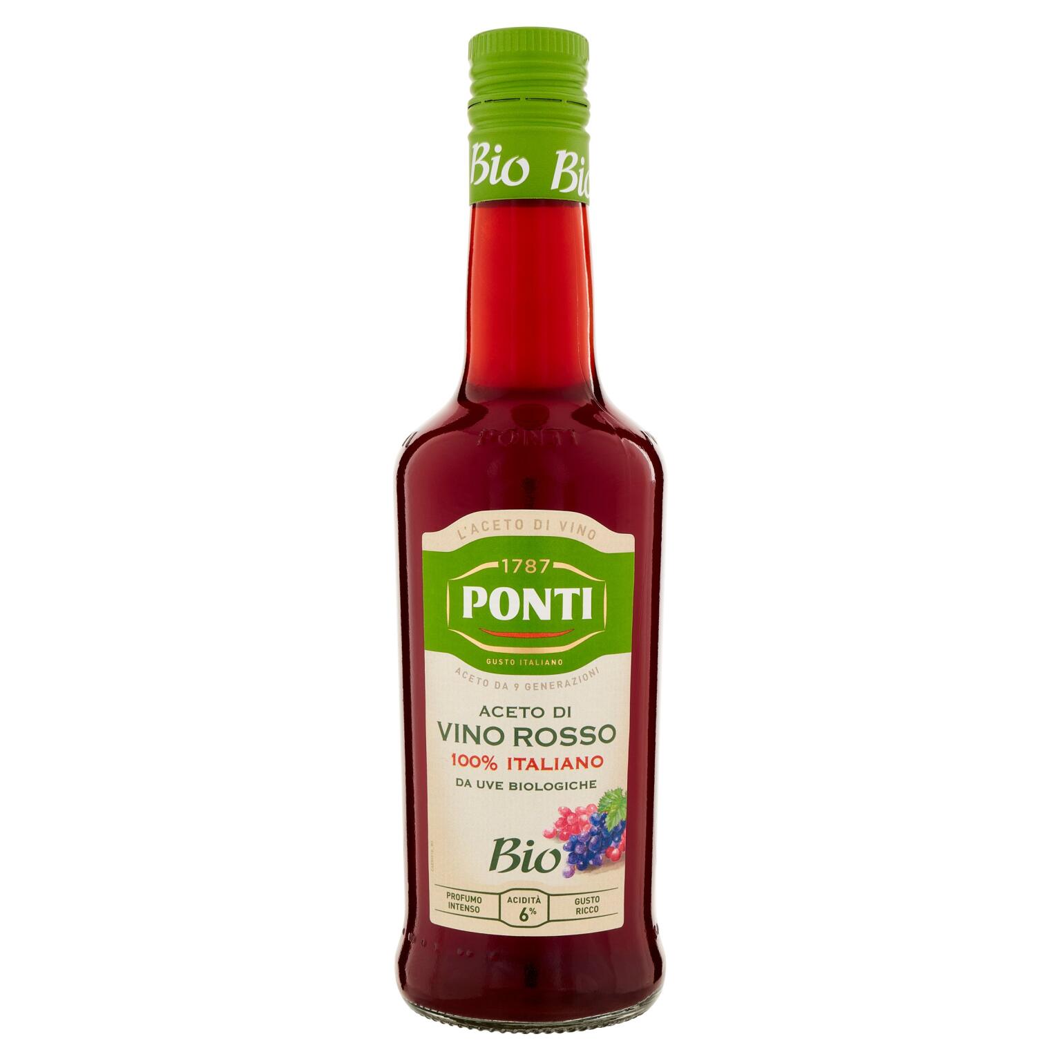 Aceto di vino rosso Bio 500ml Ponti