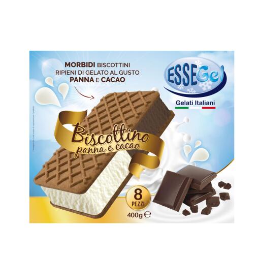 Biscottino alla Panna 8pezzi 400g Essegel
