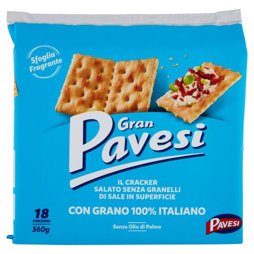Cracker 30% di sale meno 560g Gran Pavesi