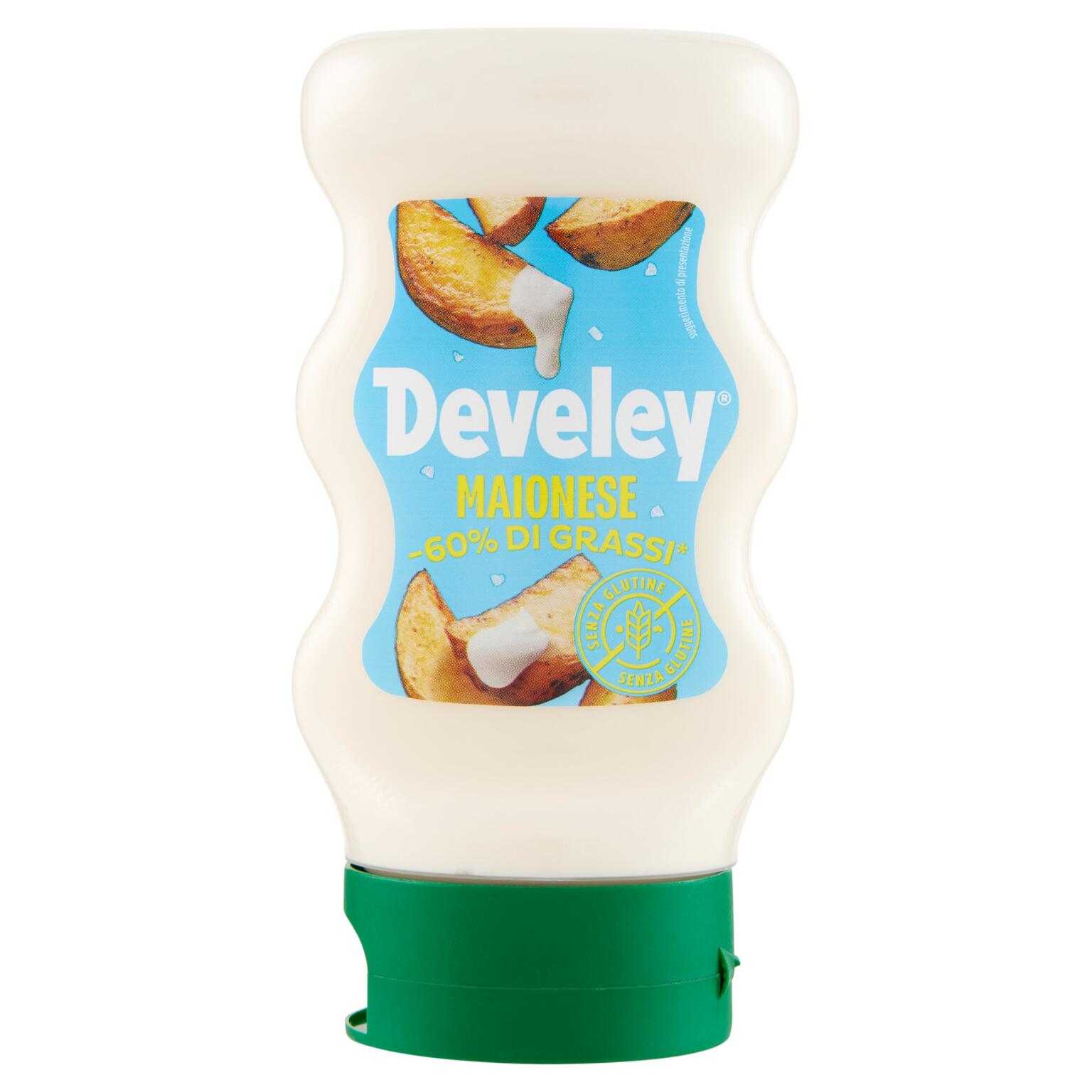 Maionese 250ml Squeeze -60% grassi Develey