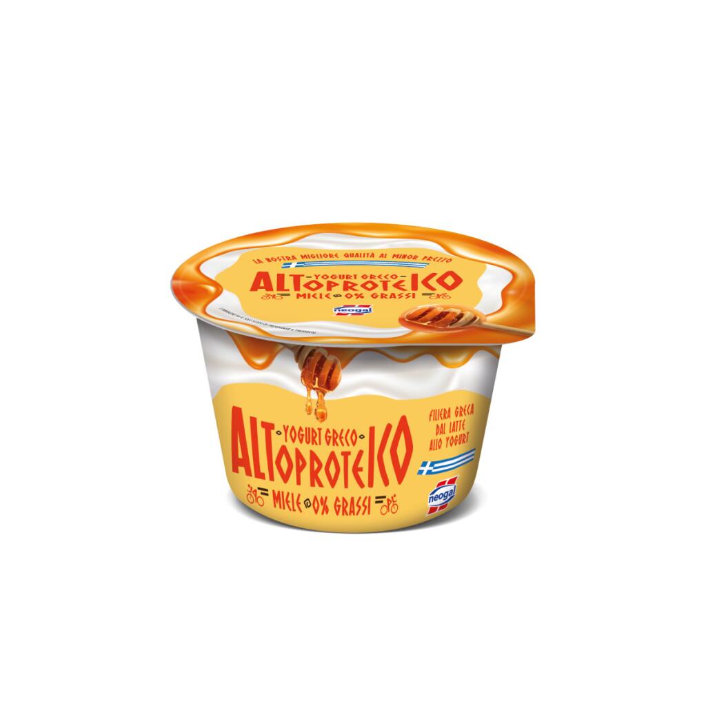 Yogurt Greco Altoproteico 0% grassi Miele 150g Neogal