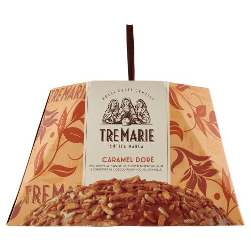 Panettone Caramel Dorè 900g TreMarie