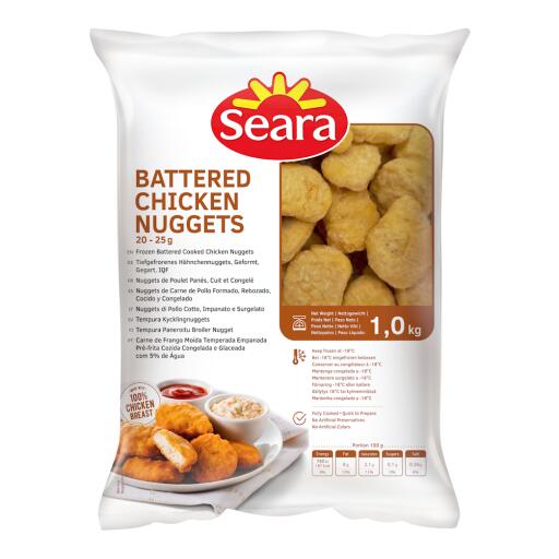 Nuggets di pollo cotto impanato e surgelato 1kg s eara