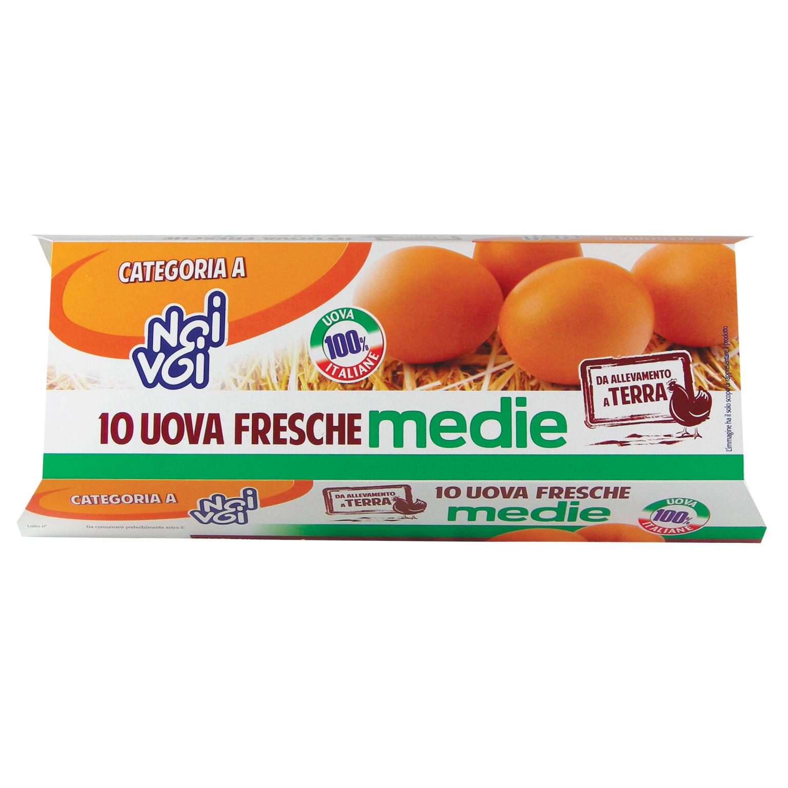 Uova da allevamento a terra medie x10 Noi&Voi
