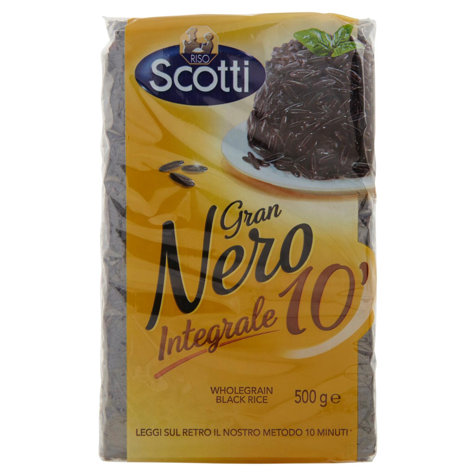Riso gran nero integrale 10' 500g Scotti
