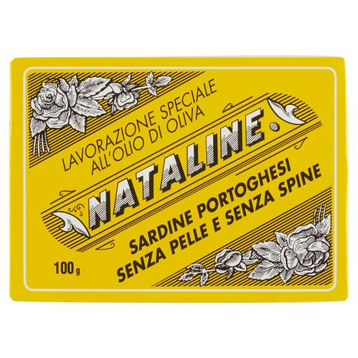Sardine Nataline in olio di oliva senza pelle 100g