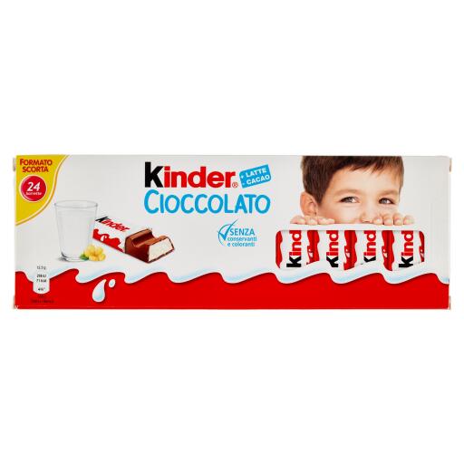 Kinder cioccolato 24 barrette incartate