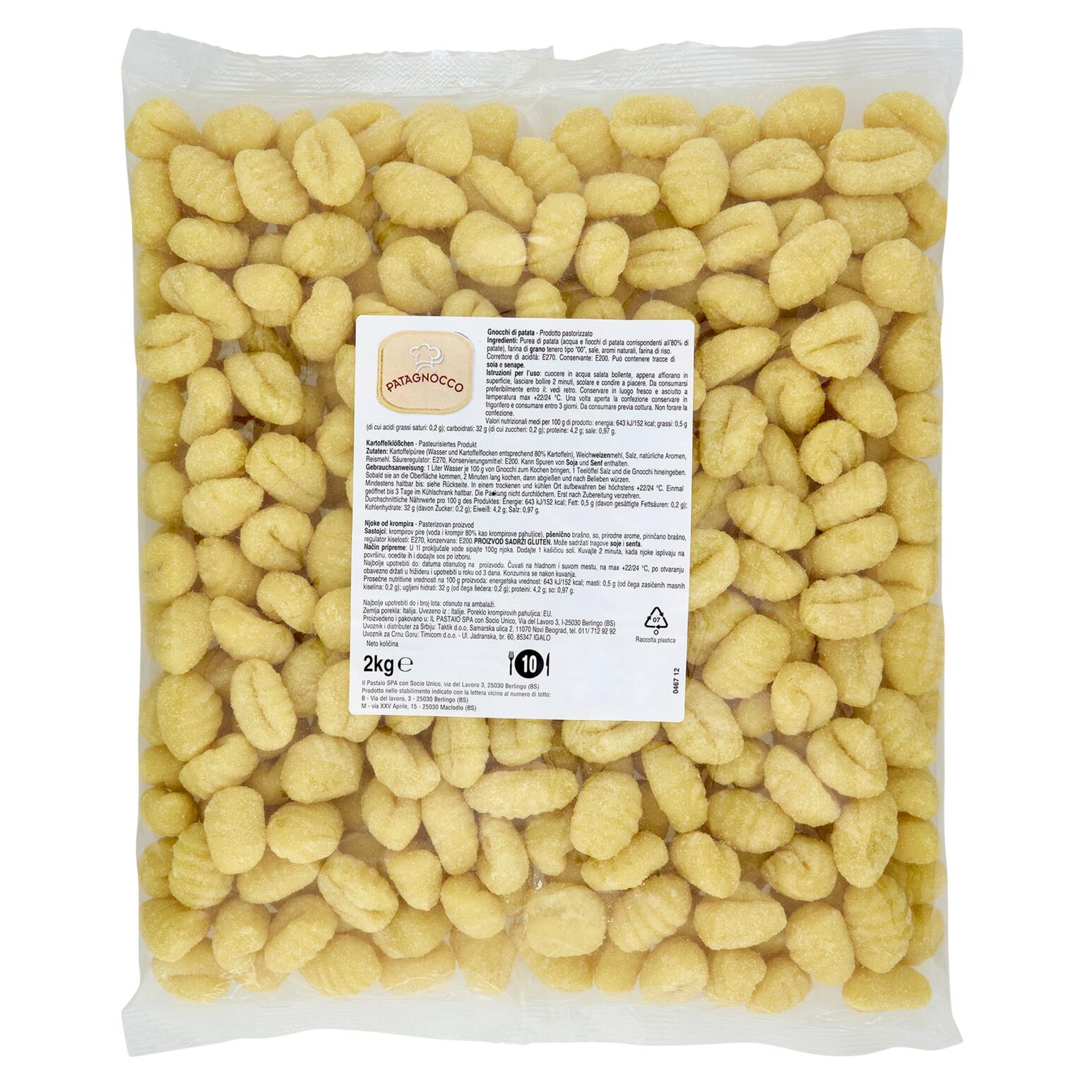 Gnocchi di patata 2 kg Patarò