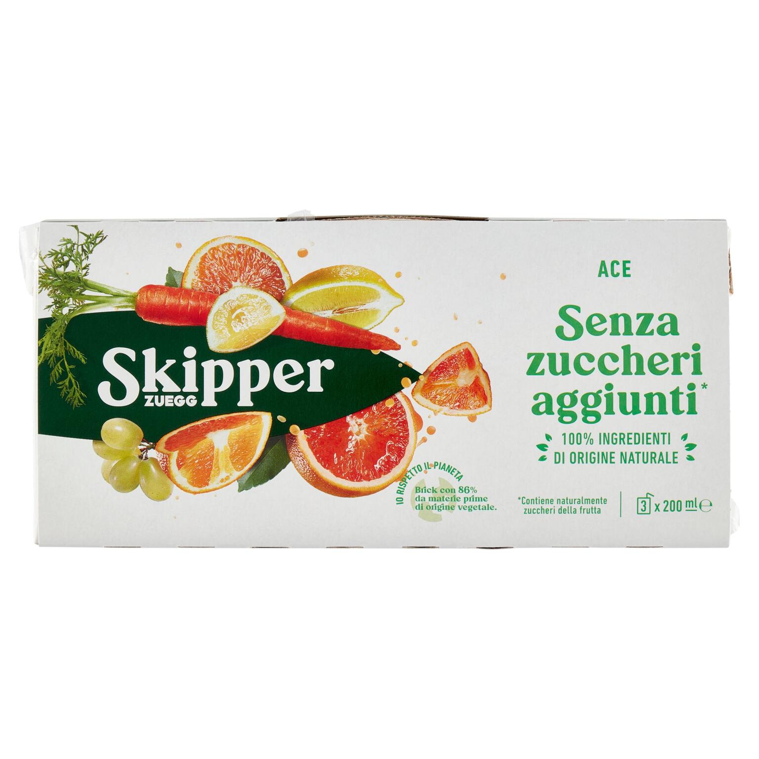 Skipper senza zuccheri aggiunti 3x200ml Zuegg