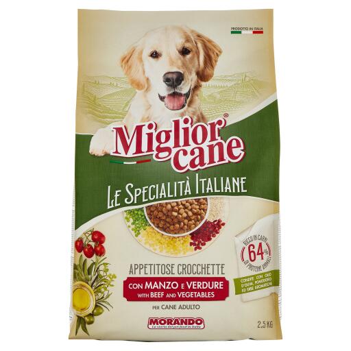 Migliorcane croccantini da 2,5kg Manzo e verdure