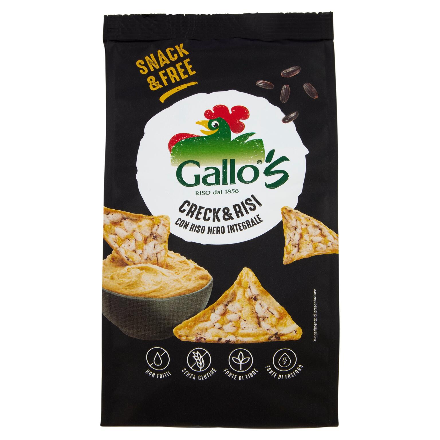 Triangolini venere al riso nero integrale e mais  80g Gallo