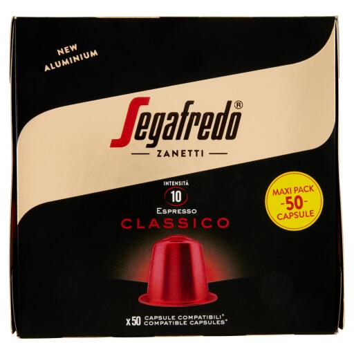 50 Capsule Caffè Classico 5,1g Compatibili Nespresso Segafredo