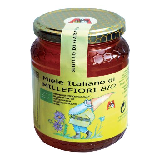Miele millefiori biologico 500g italiano Apicoltura Re.Da.