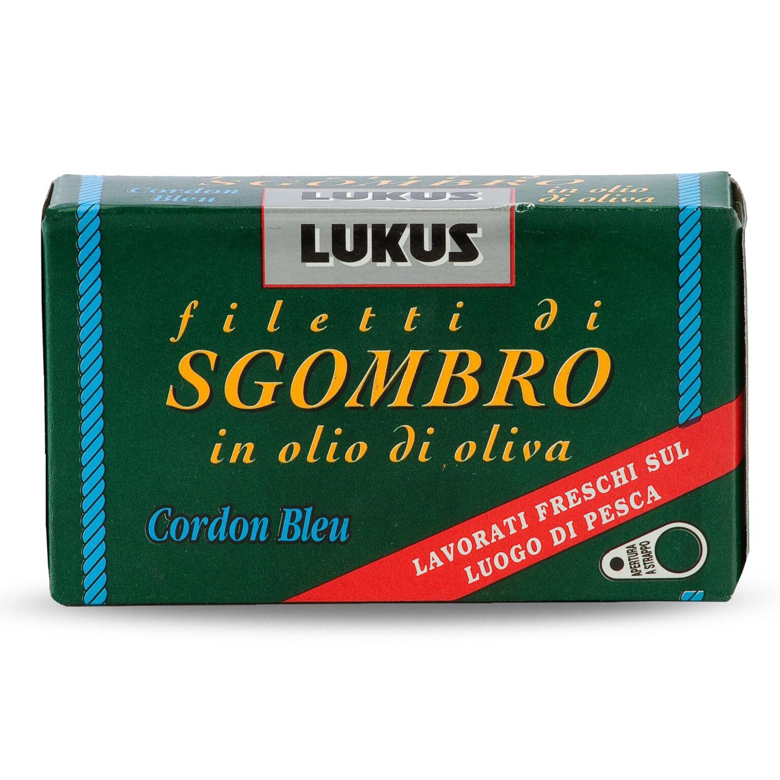 Filetto di sgombro in olio di oliva 125g Lukus