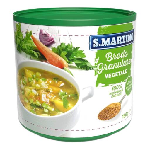 Brodo vegetale granulare da 150g S.martino