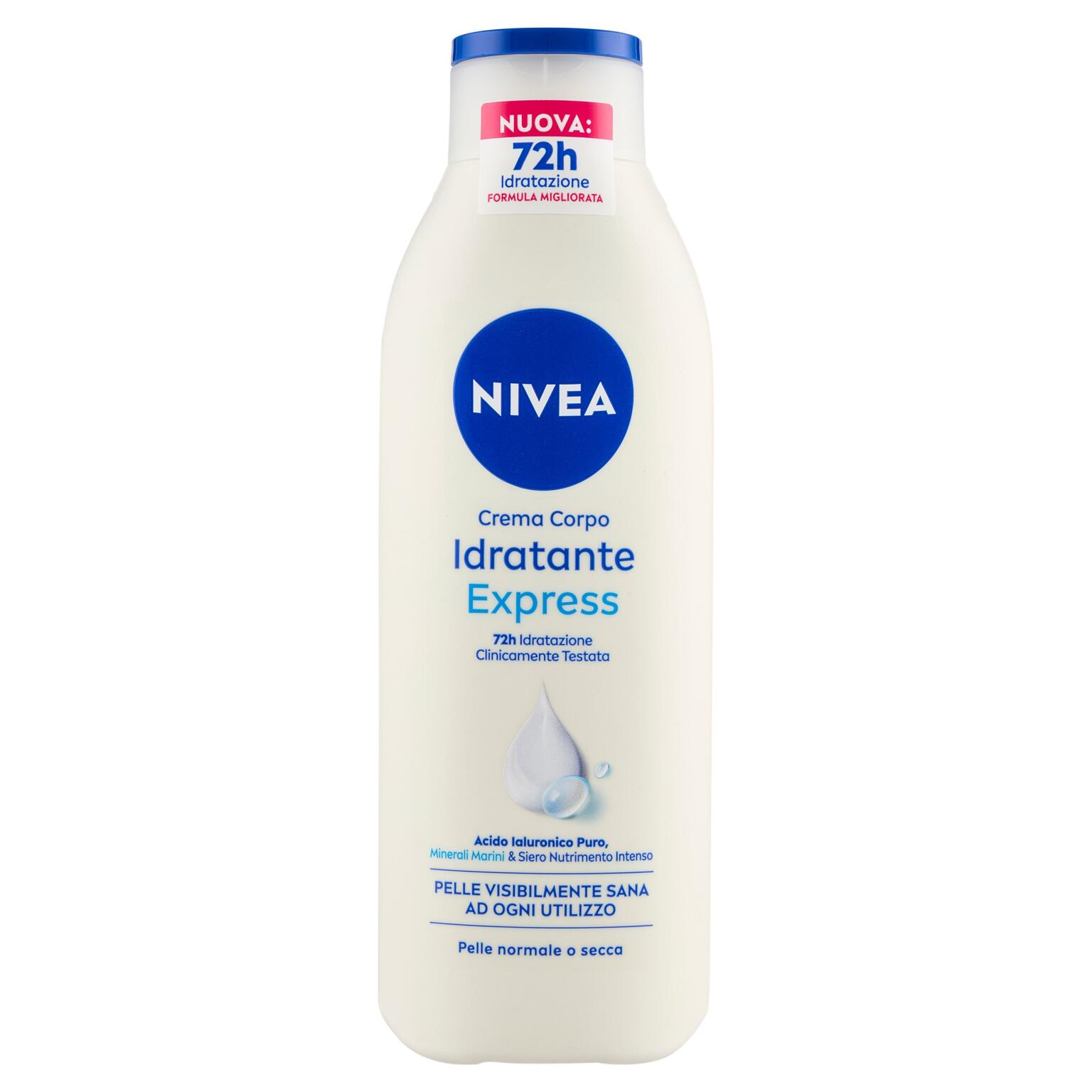Crema corpo idratante express pelle normale e secca minerali marini 250ml Nivea
