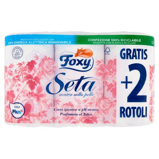 Carta igienica Foxy seta 4+2 rotoli