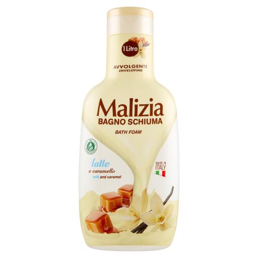 Bagnoschiuma Malizia latte e caramello 1l