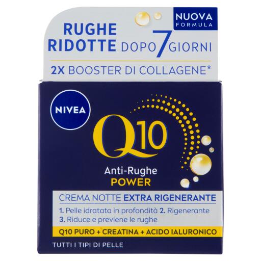 Crema notte antirughe coenzima Q10 e creatinina   50ml Nivea