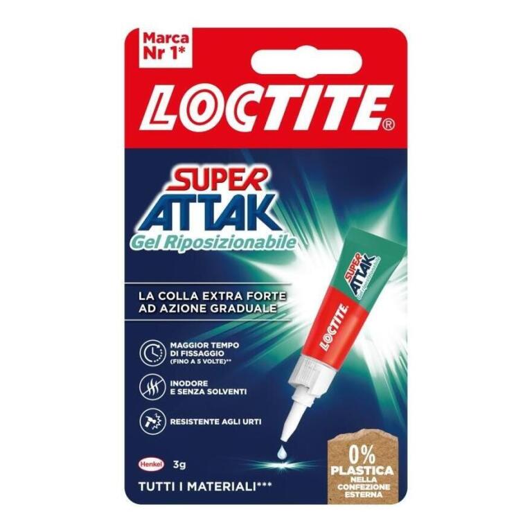 Super Attak Gel 3g Riposizionabile Loctite