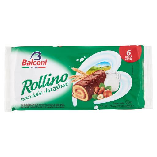 Rollino alla nocciola conf. 6 snack Balconi