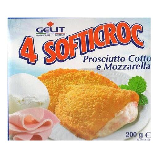 Softicroc prosciutto e mozzarella 200g Gelit