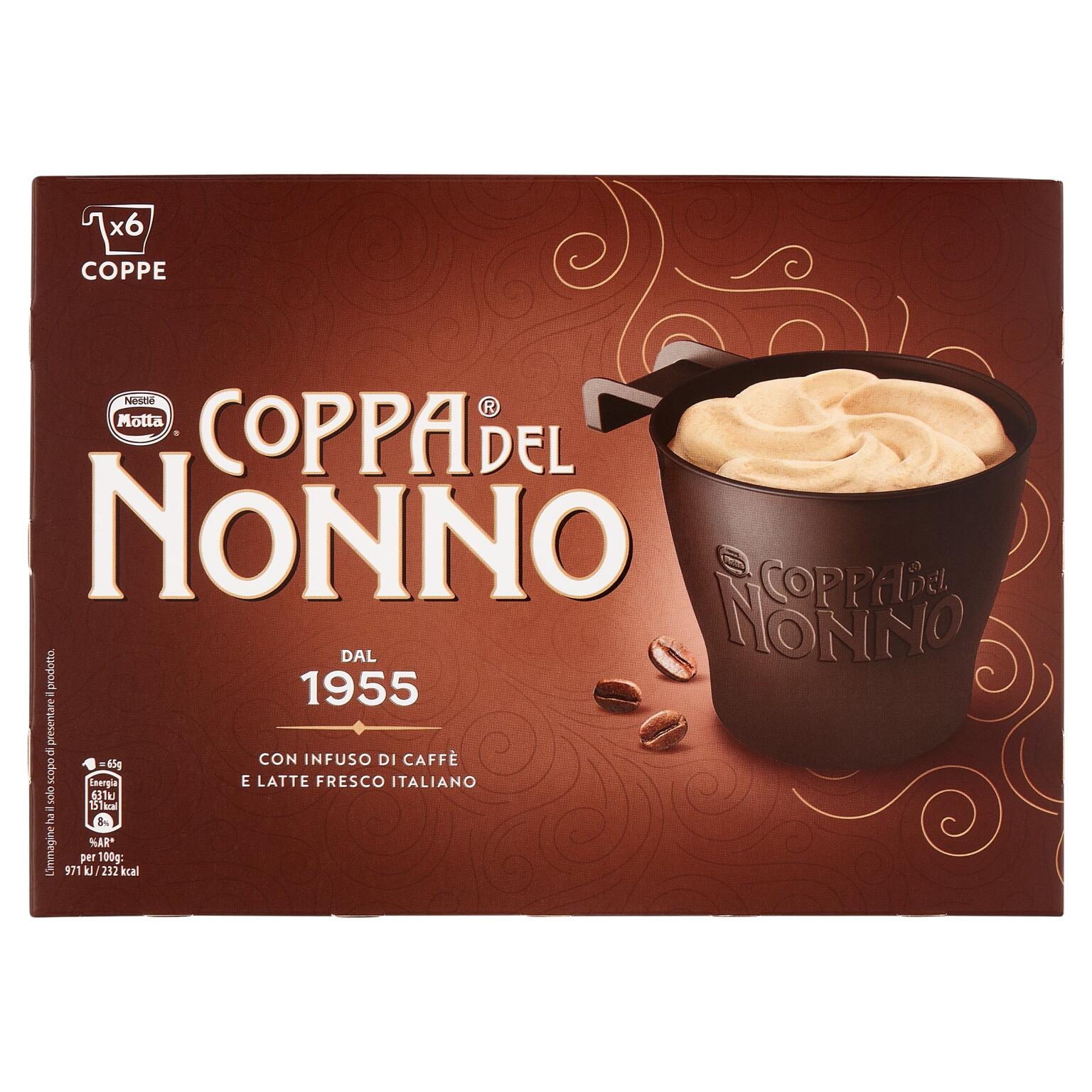 Coppa del Nonno confezione da 6 pezzi 390g Motta