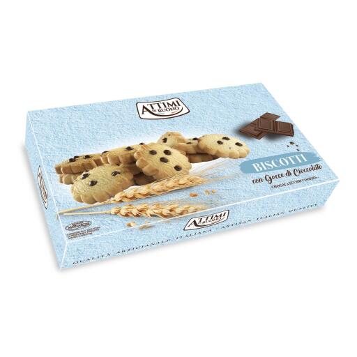 Biscotti con Gocce di Cioccolato 100g Attimi di Buono