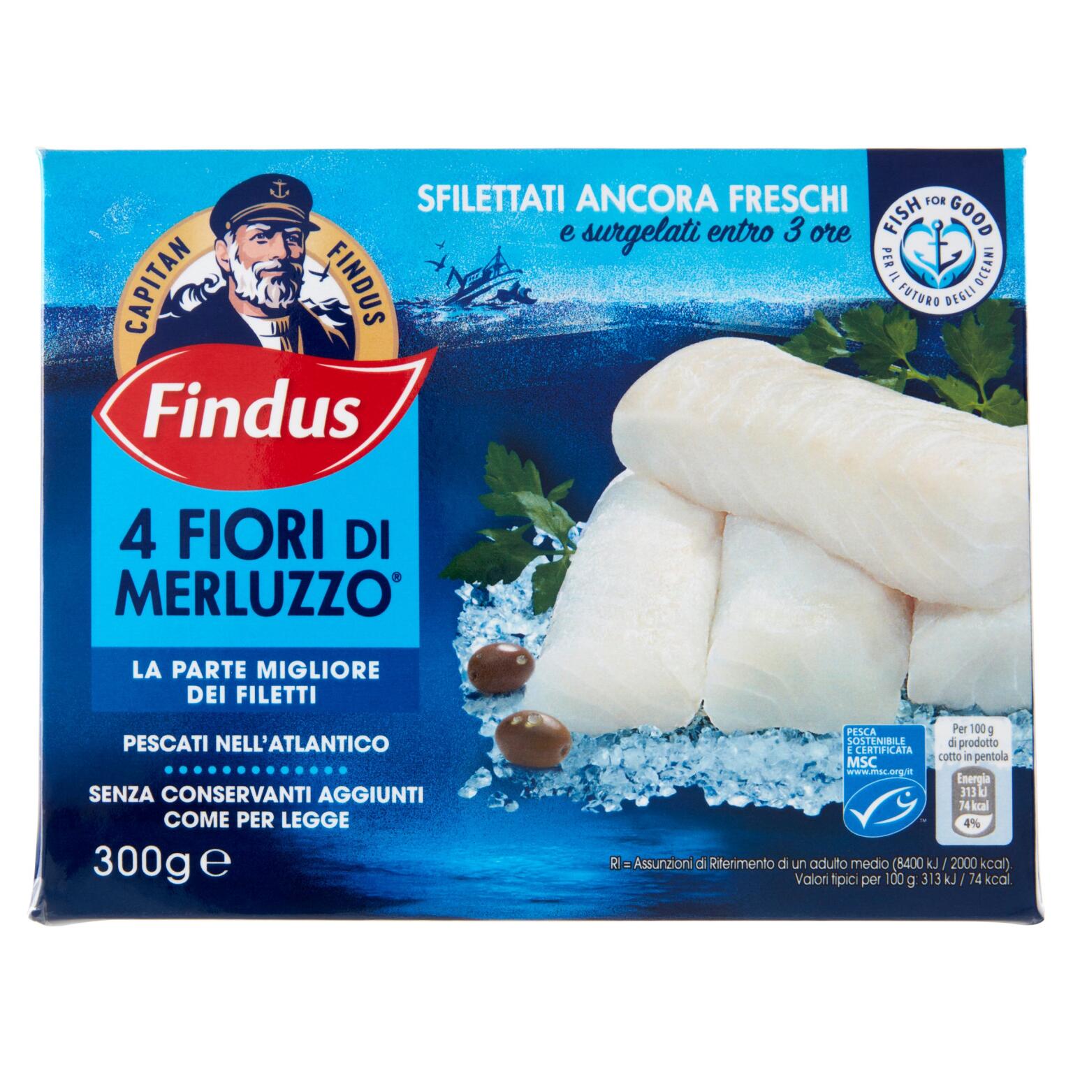 Fiori di merluzzo 4 pezzi 300g Findus