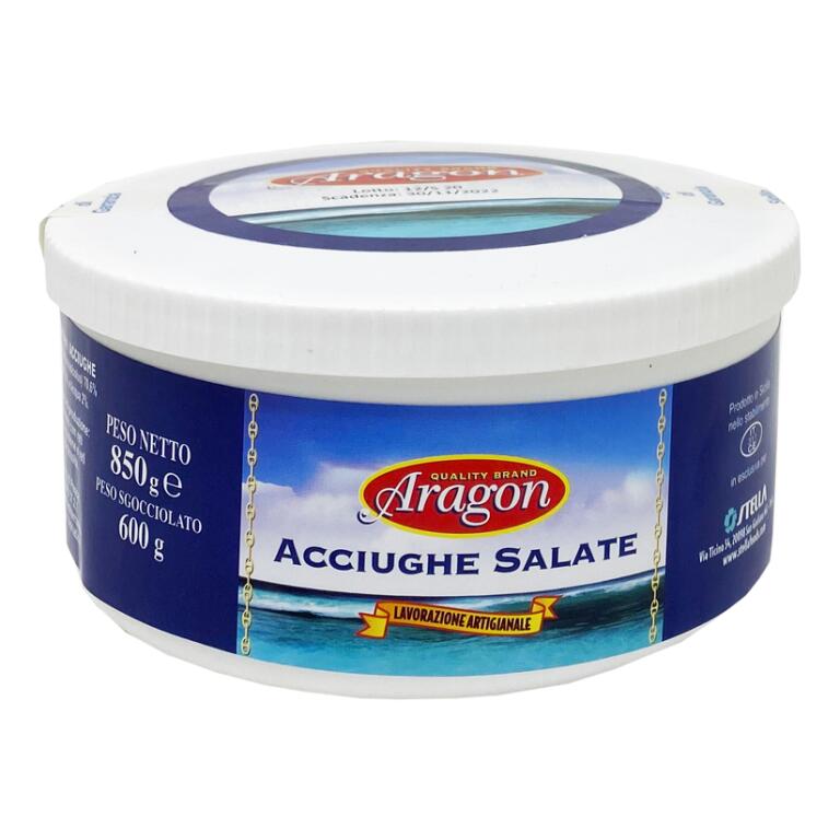 Acciughe sotto sale 850g Aragon