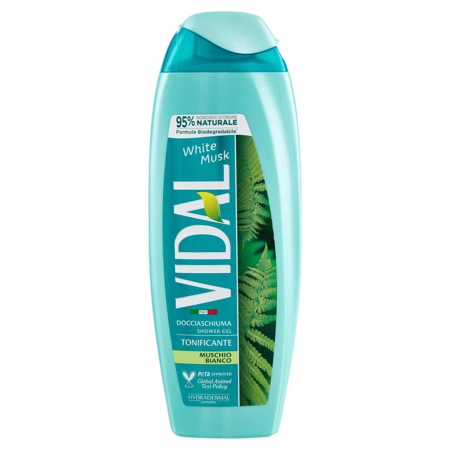 Docciaschiuma tonificante muschio bianco 250ml Vidal