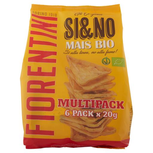 Snack al mais triangolare Si&No BIo 6x20g Fiorentini