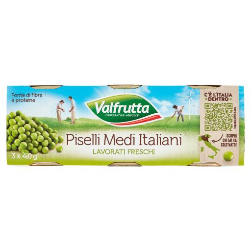 Piselli medi di giornata 3x270g Valfrutta