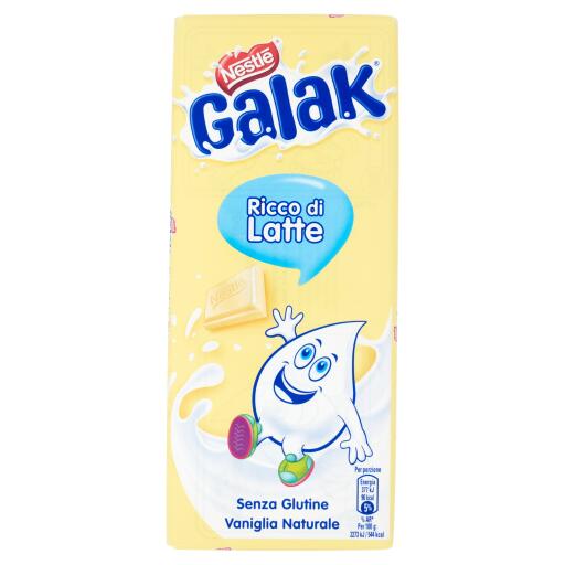 Tavoletta cioccolato bianco Galak 100g Nestlè
