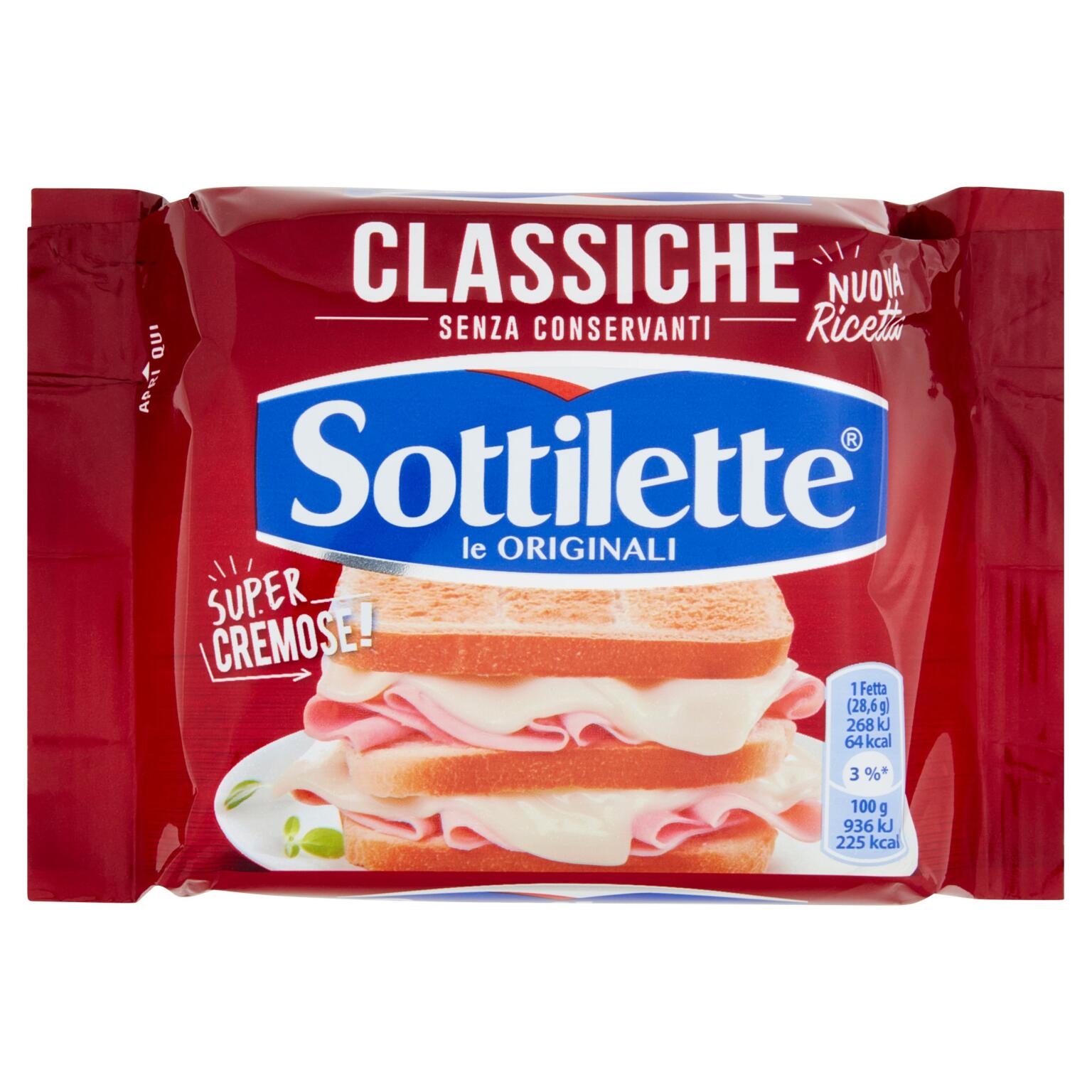Sottilette classiche 14fette 400g