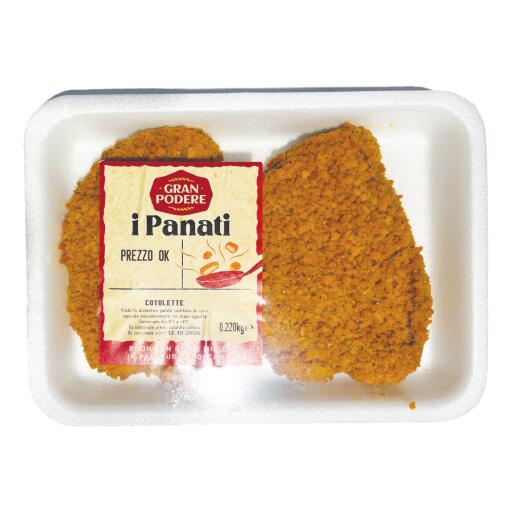 Cotoletta con pollo e tacchino 220g Gran Podere