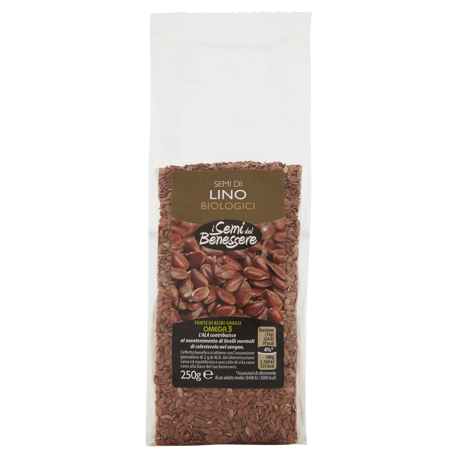 Semi di lino biologici 250g I Semi del Benessere