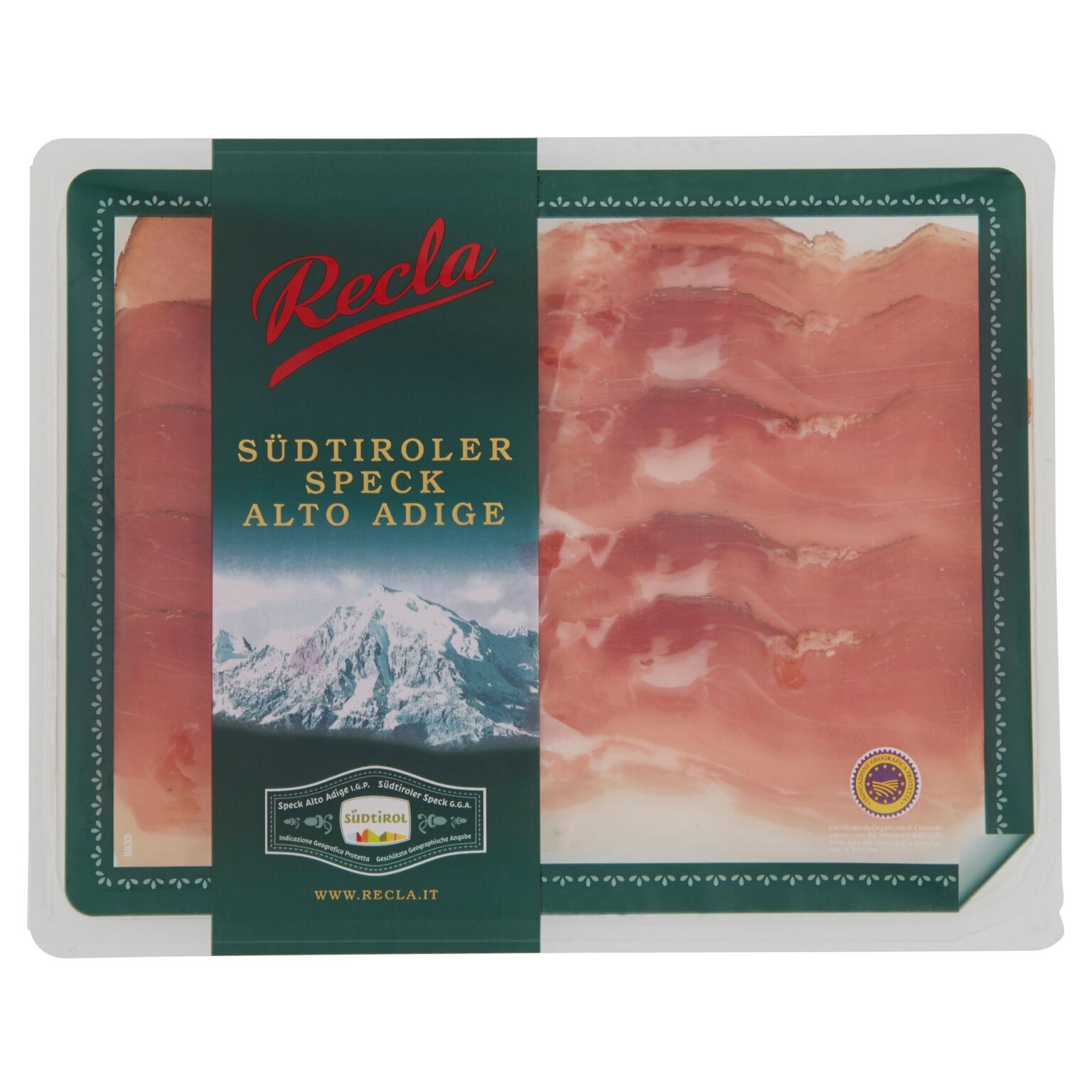 Speck Alto Adige a fette 90g sottovuoto Recla