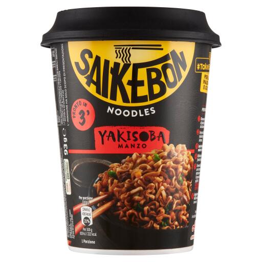 Saikebon Yakisoba manzo cup 93g
