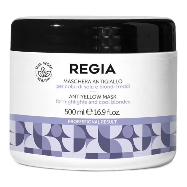 Maschera antigiallo per colpi di sole biondi freddi da 500ml Regia
