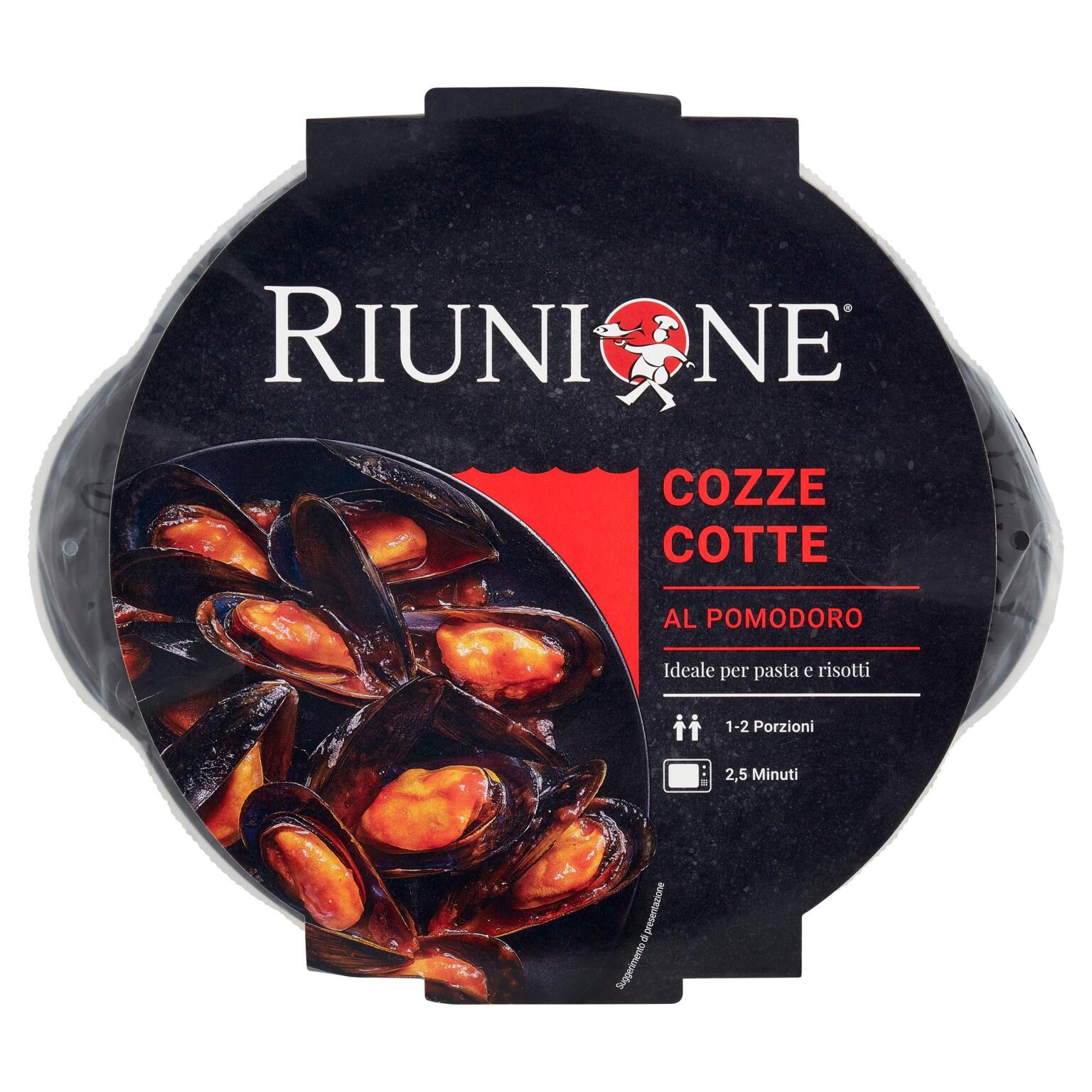Cozze cotte al pomodoro da 430g Riunione