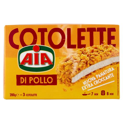Cotolette petto di pollo 280g Aia