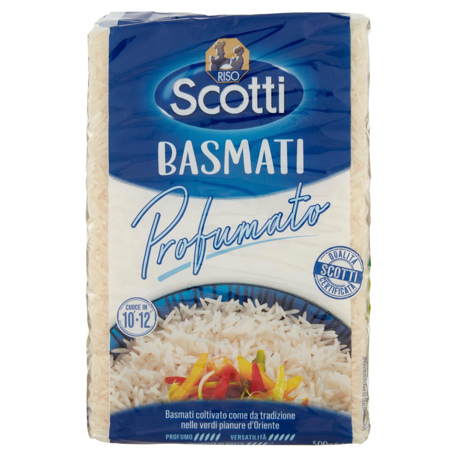 Riso basmati profumato sottovuoto 500g Scotti