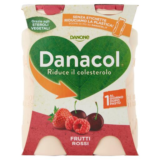 Yogurt Danacol frutti rossi 4x100g Danone