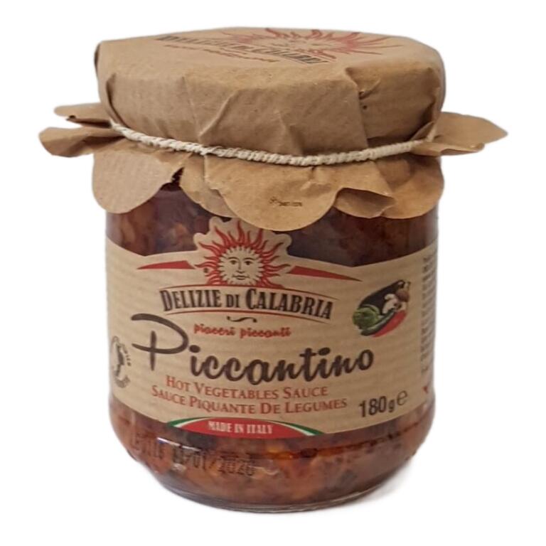 Piccantino salsa tipica calabrese Hot Vegetale 180G Delizie di Calabria