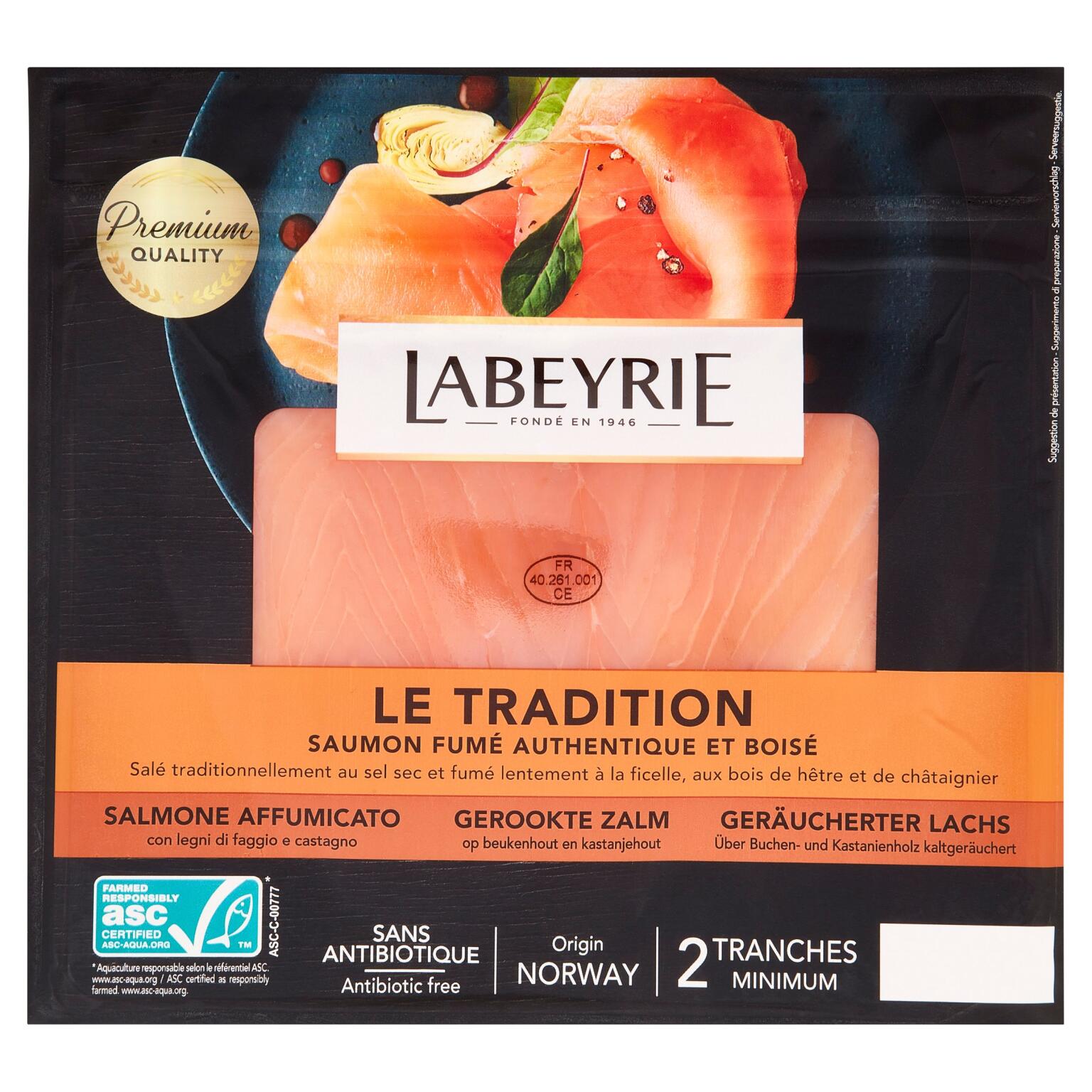 Salmone Il Tradizionale Gourmet 100% senza antibiotici 75g Labeyrie