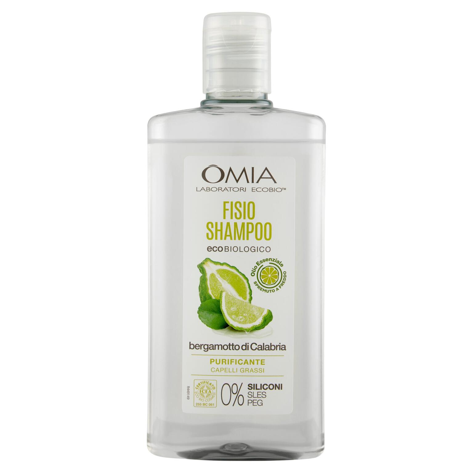 Shampoo bergamotto di Calabria 200ml Omia