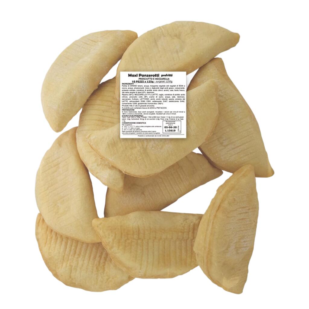 Maxi Panzerotti prefritti prosciutto e mozzarella 1,3kg