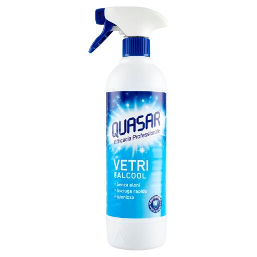 Detergente Vetri con alcool 680ml Quasar