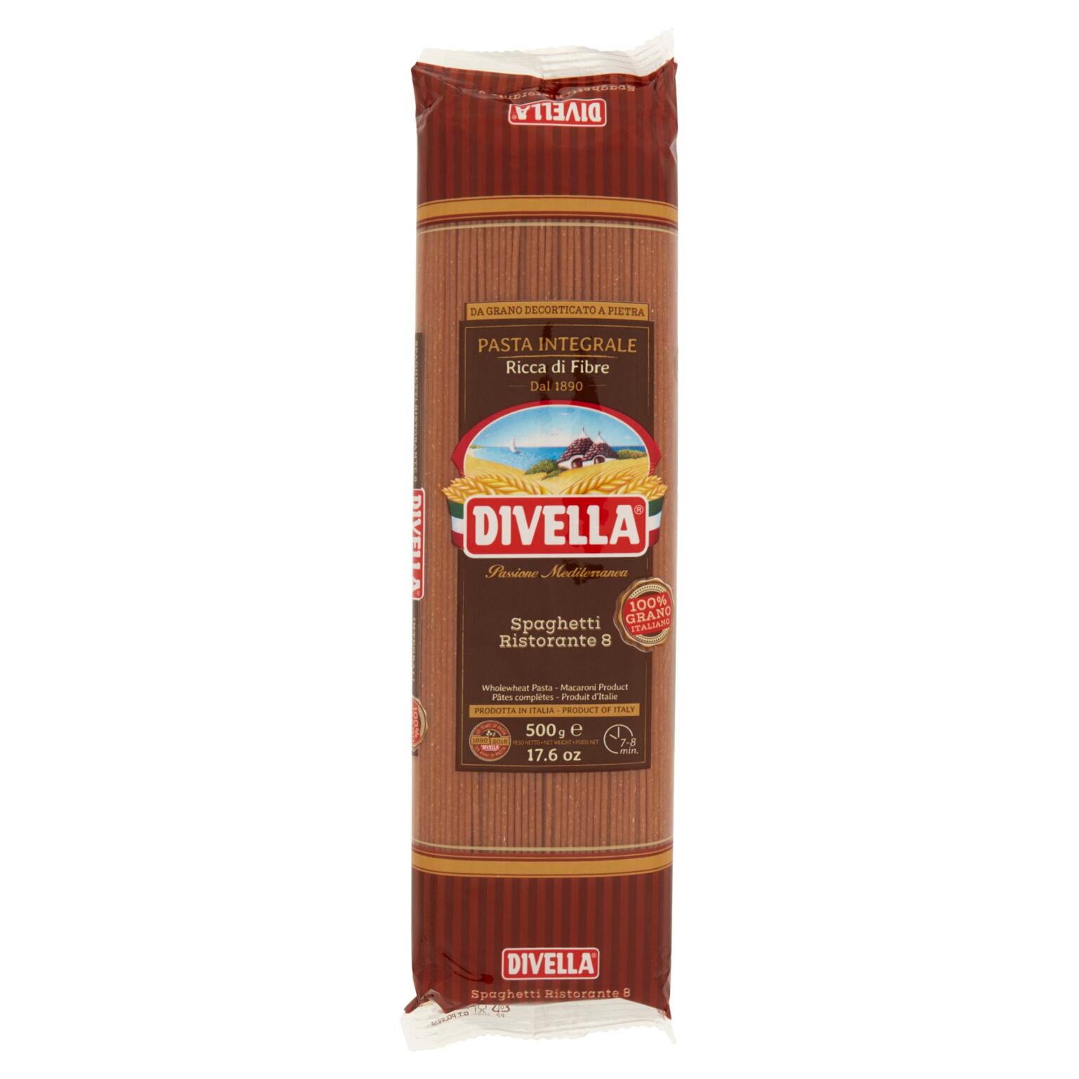 Pasta integrale Spaghetti n°8 500g Divella